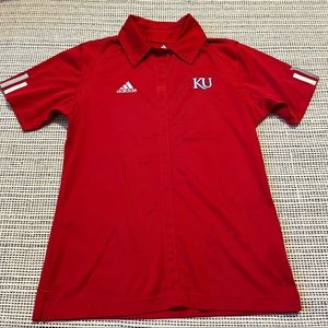 KU adidas polo shirt